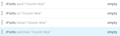 Fonts example